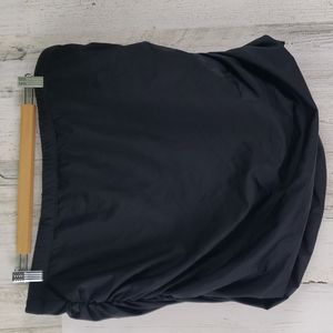 Swimsuits for All black swim skirt builtin liner ruched sides high waist Size 20